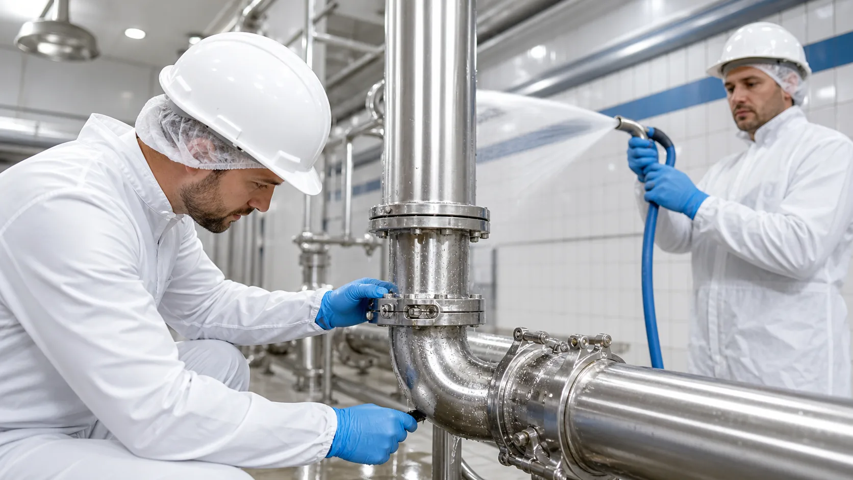 Leak-Free Stainless Steel Tube Systems in Washdown Plants
